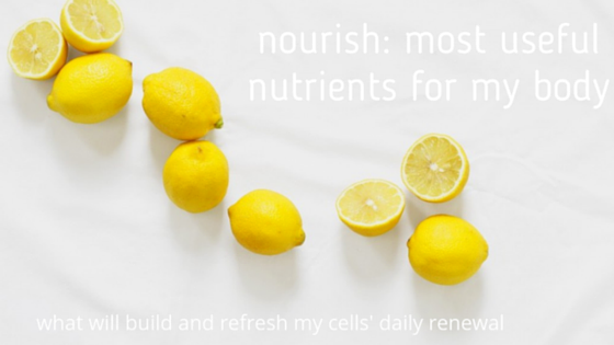 Nourish:  creating a healthy body, soul and spirit
