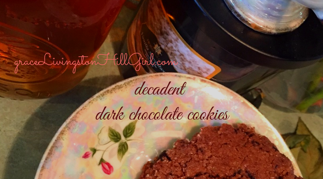 decadent dark chocolate cookies